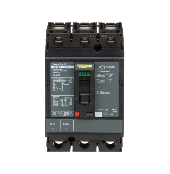 Square D HDL36030 3 Pole Circuit Breaker
