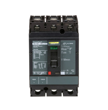 Square D HDL36100 3 Pole Circuit Breaker