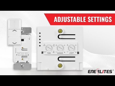 180° PIR Motion Sensor with LED Dimmer Wall Switch