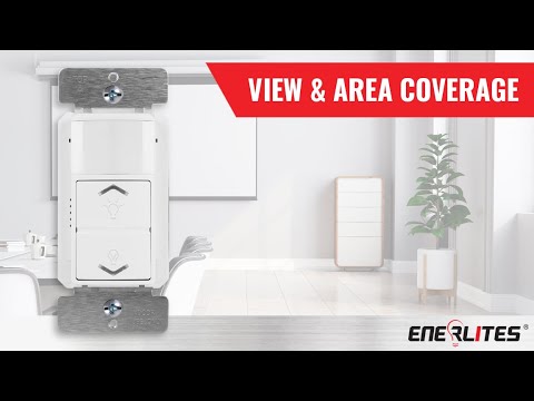 180° PIR Motion Sensor with LED Dimmer Wall Switch