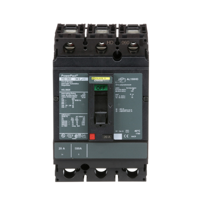 Square D HDL36020 3 Pole Circuit Breaker