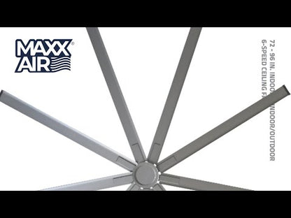 MAX AIR 72 IN. INDOOR 6-SPEED CEILING FAN WITH REMOTE  INDOOR/OUTDOOR