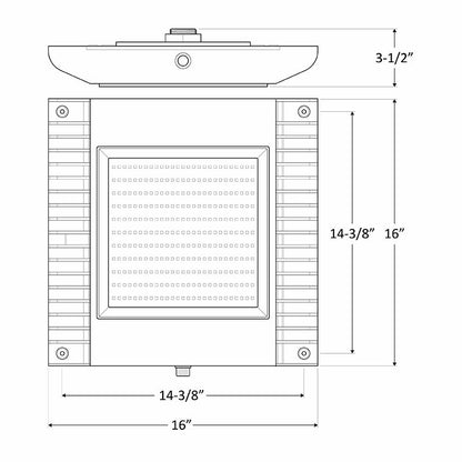 Westgate GSX-SRFC-80-150W-50K LED Surface Mount Gas Station/ Canopy Light Multi Wattage 80-150W 5000K