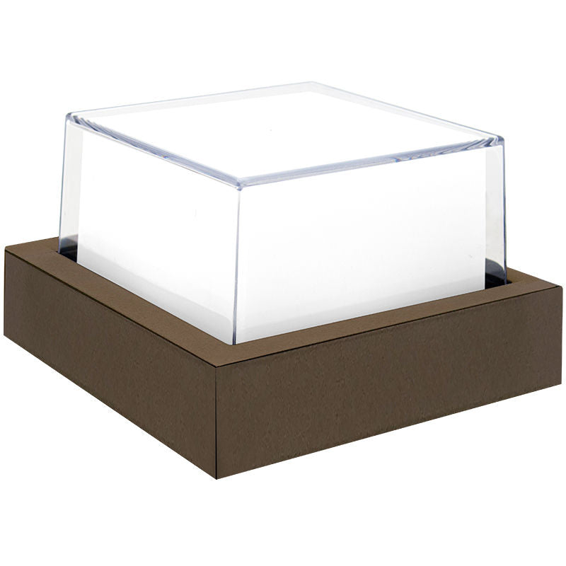 Westgate LRS-G-MCT-C90-MGBR LED Manufacturing Outdoor IP65 Double Lens 12W 120V 650Lm 90 CRI Select 3000K/4000K/5000K Marine Grade Bronze Finish