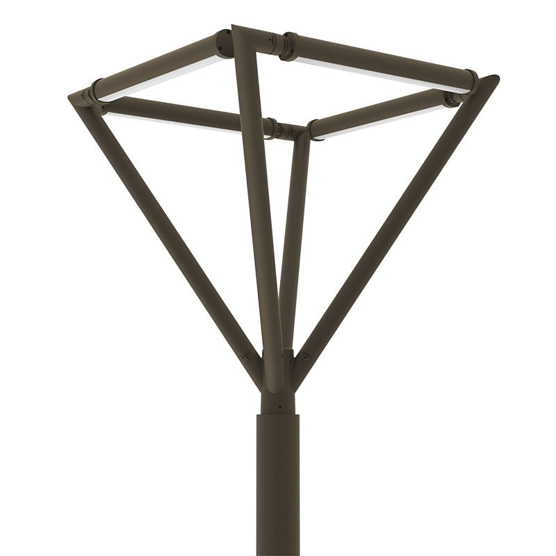 Westgate TOL-YOSEMITE-BR Natural Designer Tree of Light Structure for Open Areas, Wattage 75W, Multi-Color Temperature 3000K/4000K/5000K, Bronze Finish