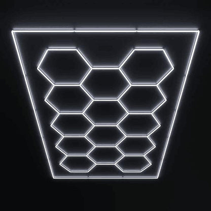 HEX CAR SHOP DECORATIVE LIGHT KIT WITH FRAME 96in X 190in