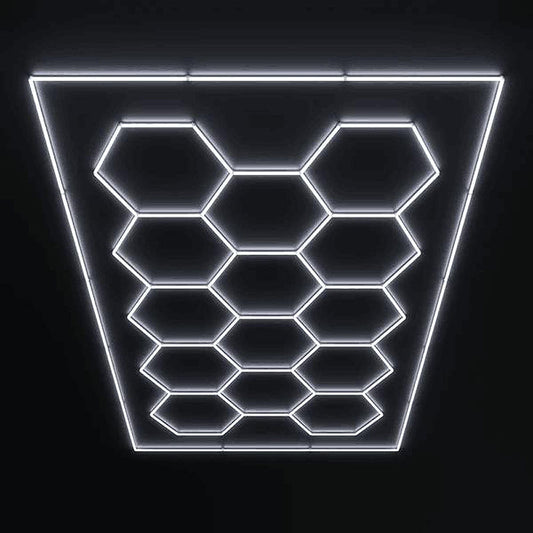 HEX CAR SHOP DECORATIVE LIGHT KIT WITH FRAME 96in X 190in