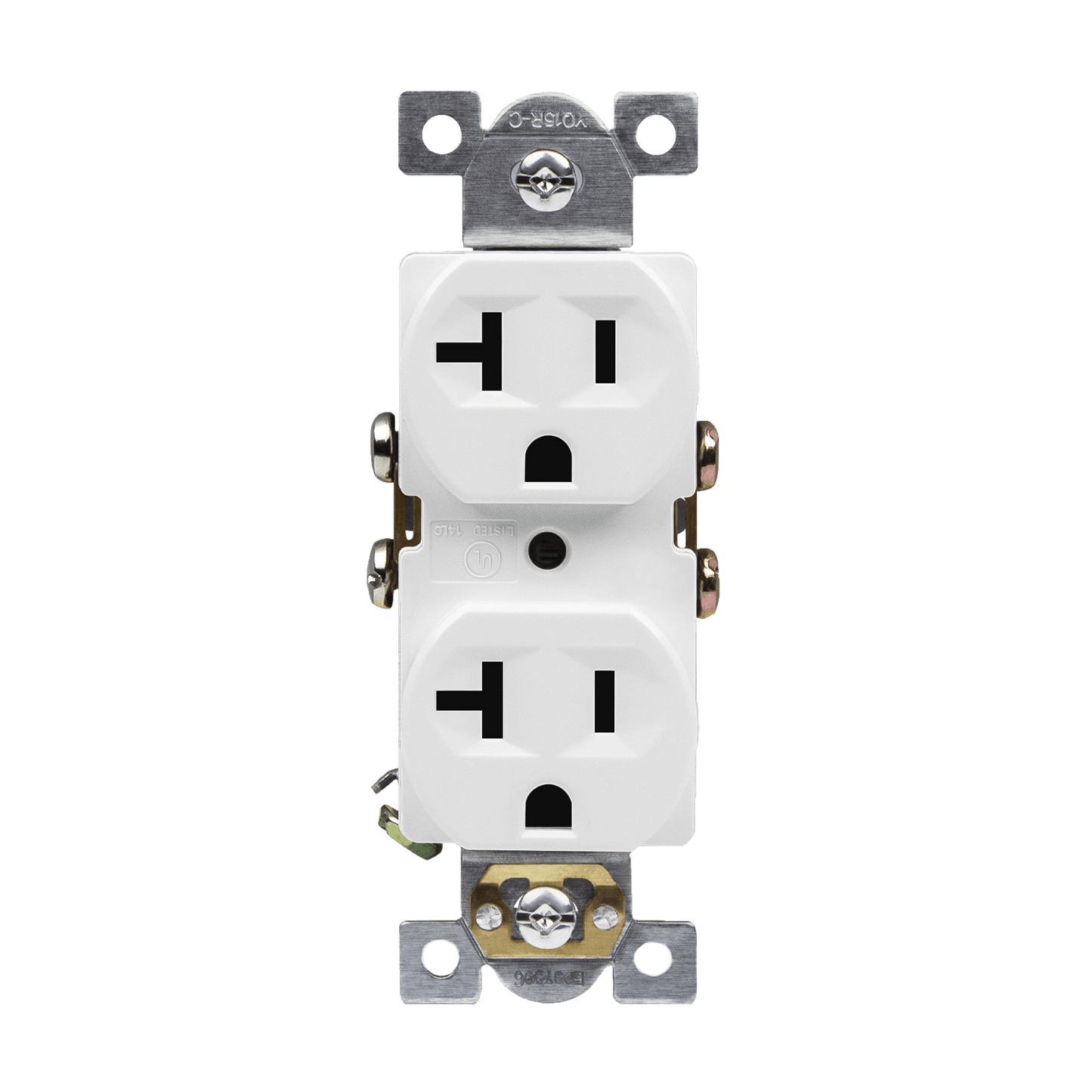 ENERLITE Commercial Grade 20A Duplex Receptacle WHITE