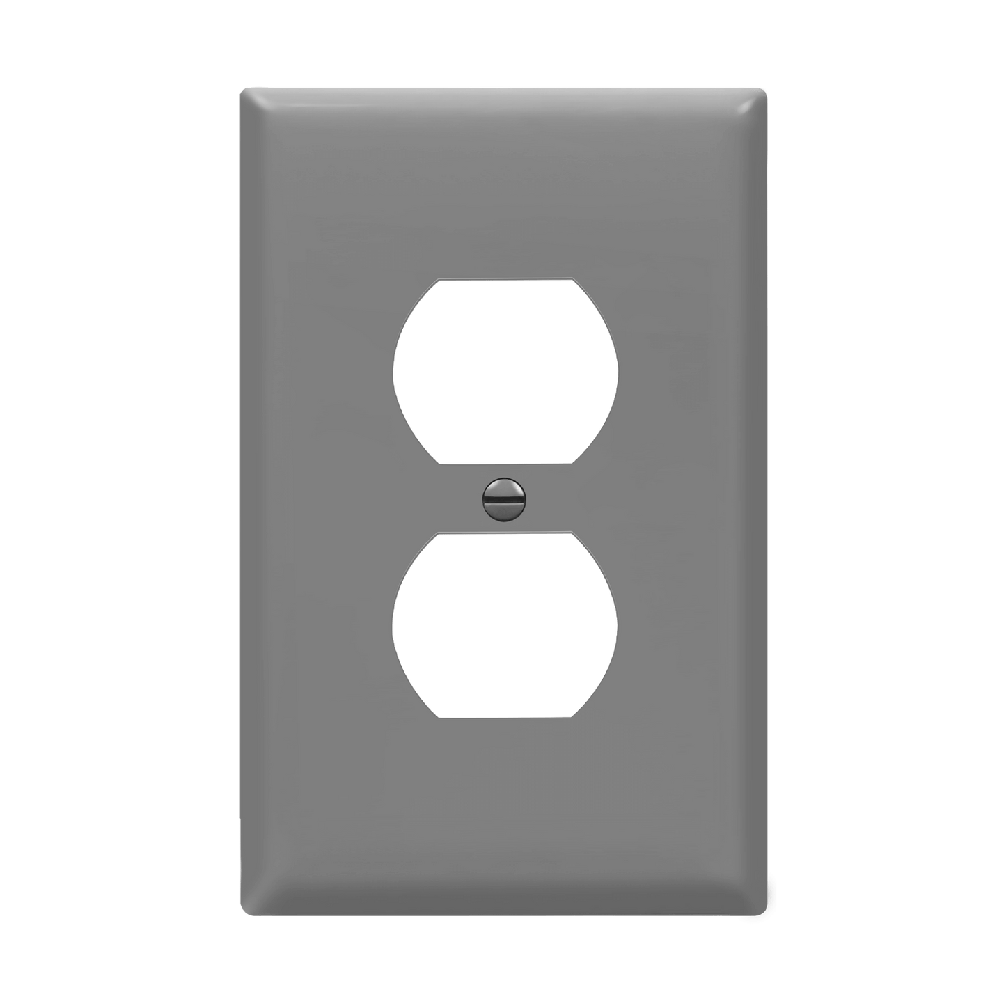 Duplex Receptacle One-Gang Wall Plate, Mid-Size