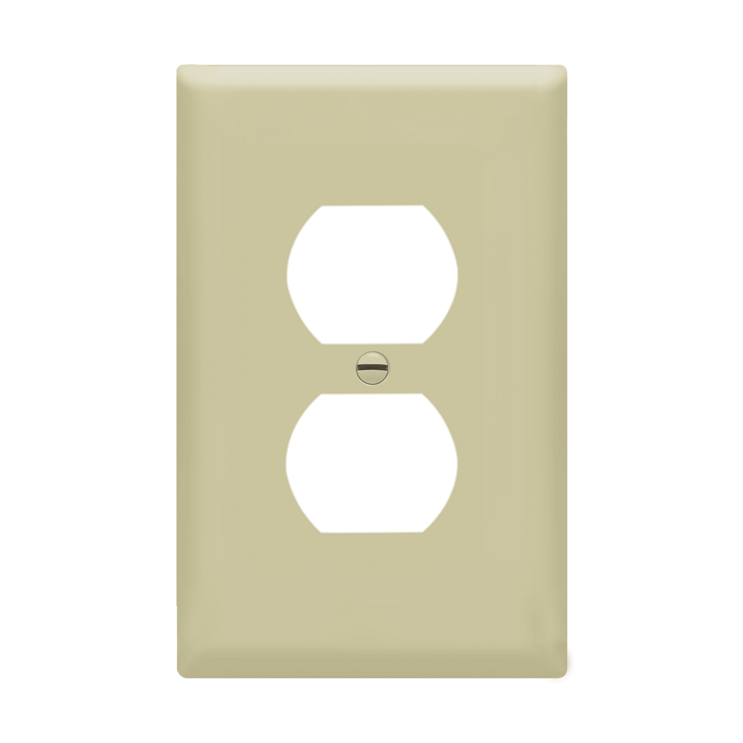 Duplex Receptacle One-Gang Wall Plate, Mid-Size