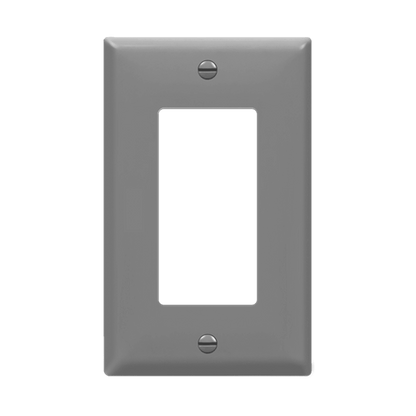 Decorator/GFCI One-Gang Wall Plate, Mid-Size