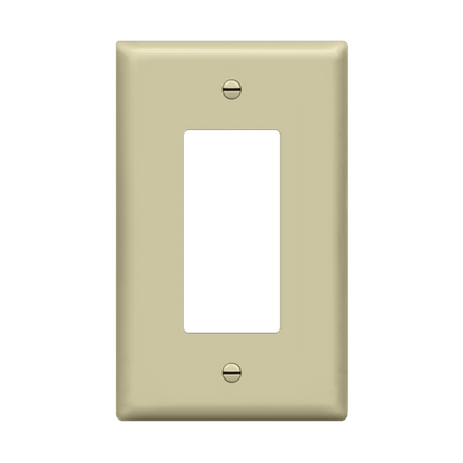 Decorator/GFCI One-Gang Wall Plate, Mid-Size