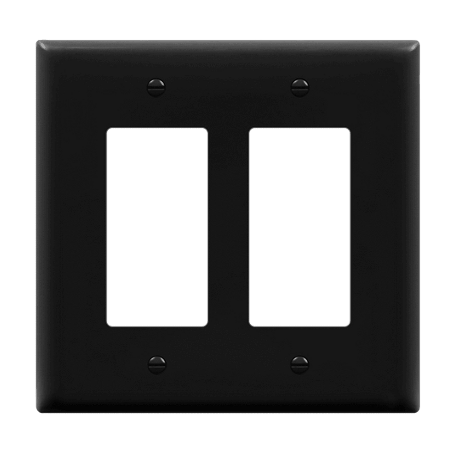 Decorator/GFCI Two-Gang Wall Plate, Mid-Size