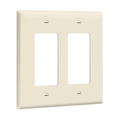 Enerlites 8832M  Decorator/GFCI Two-Gang Wall Plate, Mid-Size