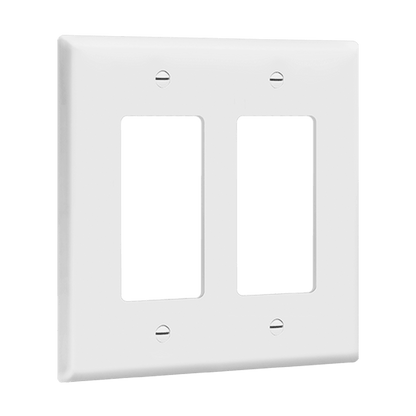 Enerlites 8832M  Decorator/GFCI Two-Gang Wall Plate, Mid-Size