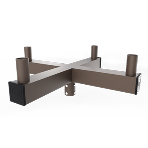 Large Vertical Round Tenon Pole Bracket