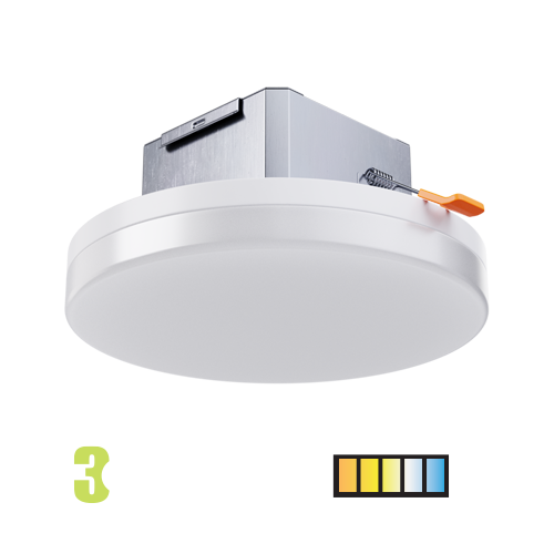 6” Back-Lit 3in1 Surface Mount with CCT Selector