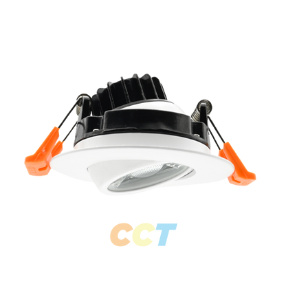 PORTOR LIGHTING 3” Round Can-less Gimbal Downlight with CCT Selector