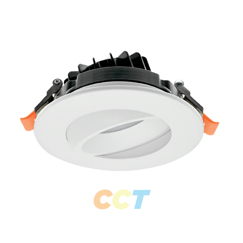 4” Round Can-less Gimbal Downlight with CCT Selector