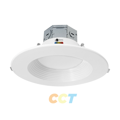 6” LED Baffle Recessed Downlight with Junction Box and 5CCT