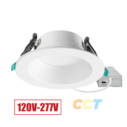 PORTOR LIGHTING 4” Can-Less Downlight with Remote J-Box and CCT Selector