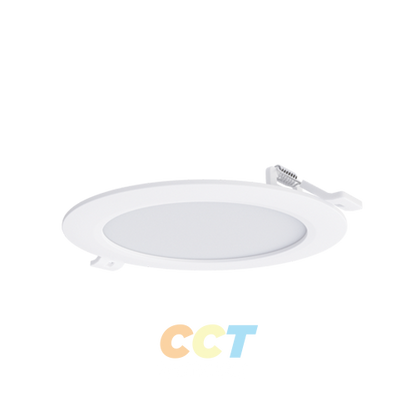 PORTOR LIGHTING 4 inch Round LED Slim Recessed Downlight with Multiple 5CCT