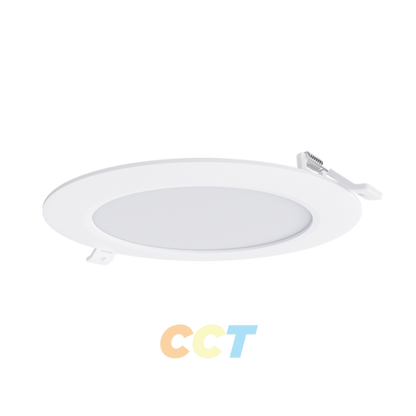 PORTOR LIGHTING 6 inch Round LED Slim Recessed Downlight with Multiple 5CCT