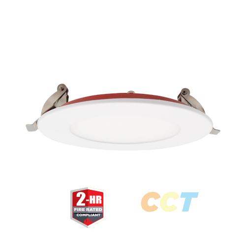 4” 2-HR Fire Rated Slim Downlight with CCT Selector