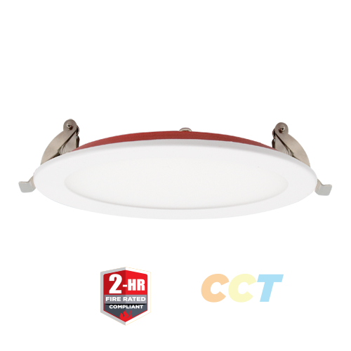 6” 2-HR Fire Rated Slim Downlight with CCT Selector