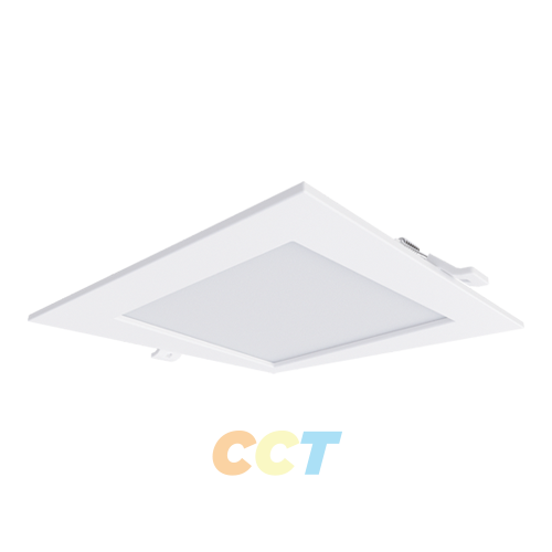 PORTOR LIGHTING 6 inch Square LED Slim Recessed Downlight with Multiple 5CCT