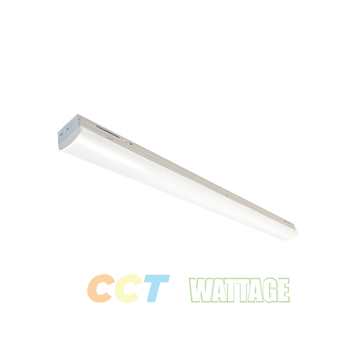 4’ LED Linear Strip Luminaire with CCT and Wattage Selector