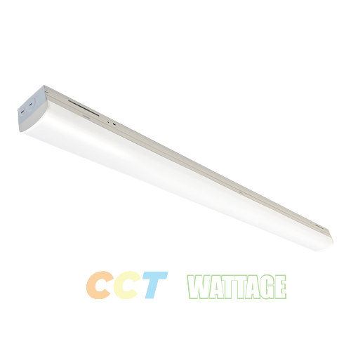 8’ LED Linear Strip Luminaire with CCT and Wattage Selector